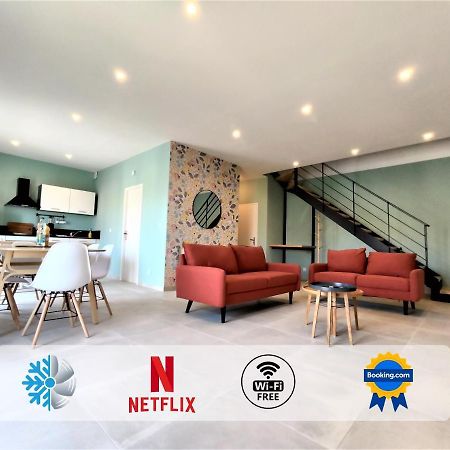 Apartament Colormix 3 Etoiles - 95M2 Plein Centre - Ensoleille Climatise Mèze Zewnętrze zdjęcie