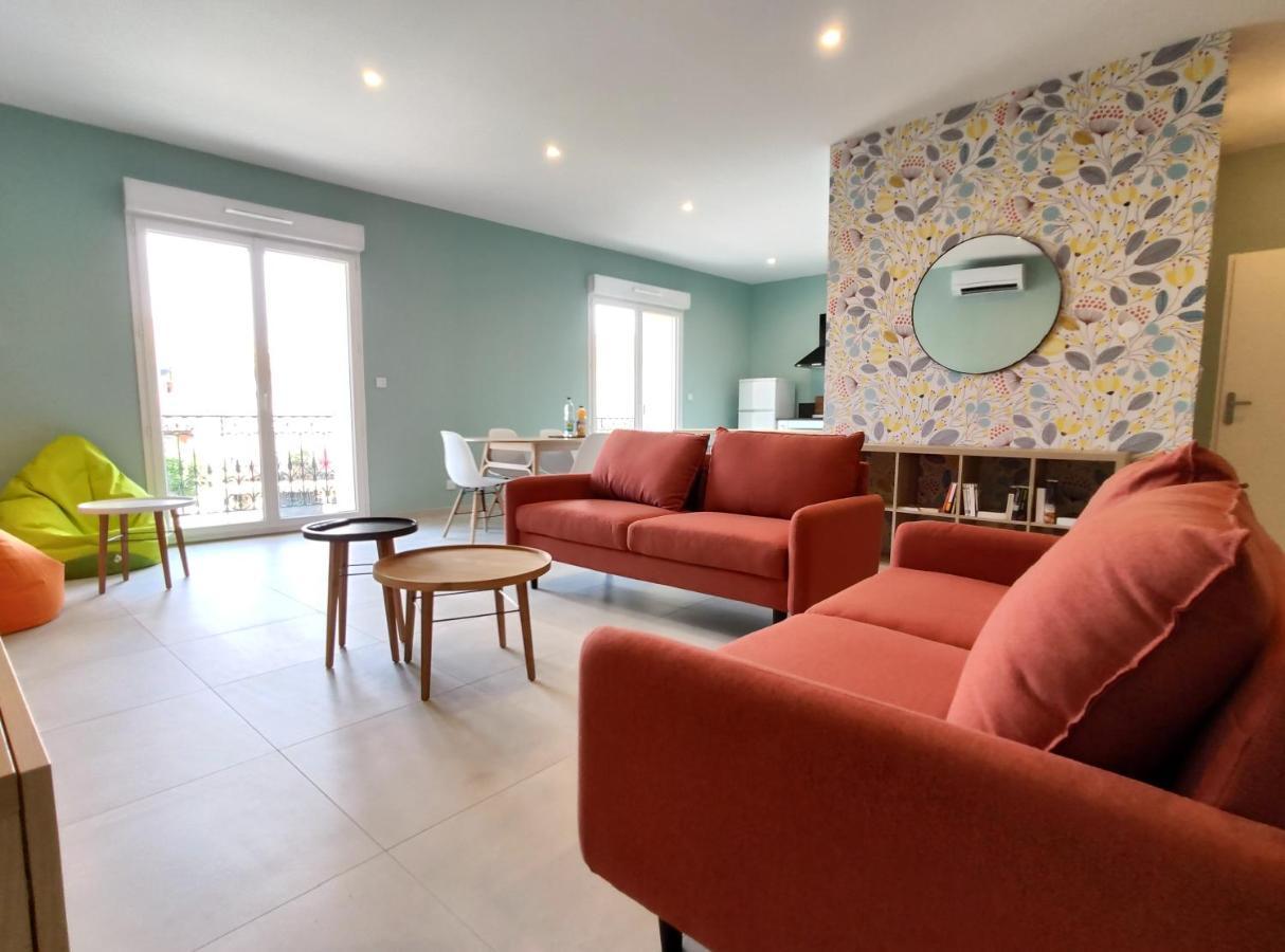 Apartament Colormix 3 Etoiles - 95M2 Plein Centre - Ensoleille Climatise Mèze Zewnętrze zdjęcie